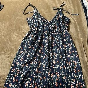 Navy blue sun dress from Shein